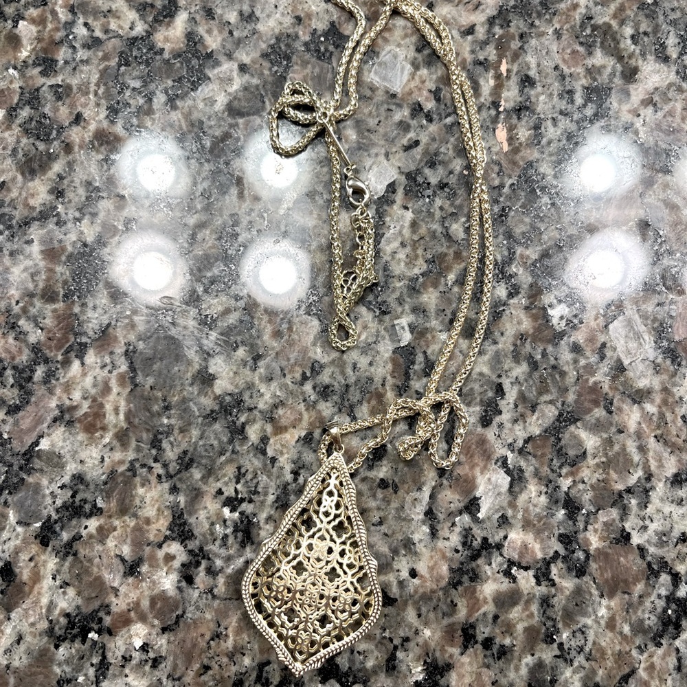 Gold Kendra Scott Long Necklace